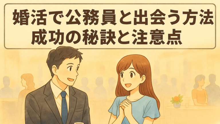 公務員との出会いについて